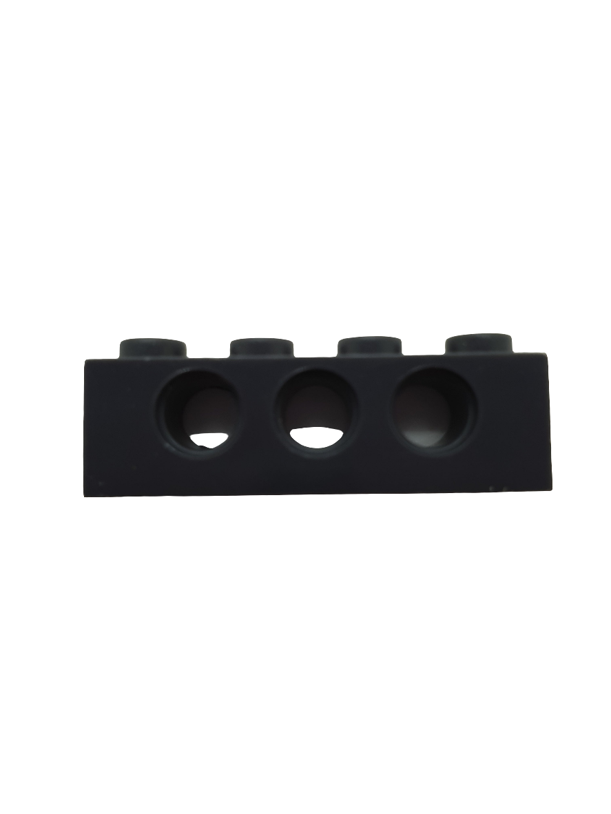 NEU Technik, Stein 1 x 4 mit Pinlöchern schwarz