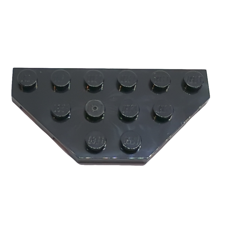 NEU Keil, Platte 3x6 Ecken abgeschnitten schwarz