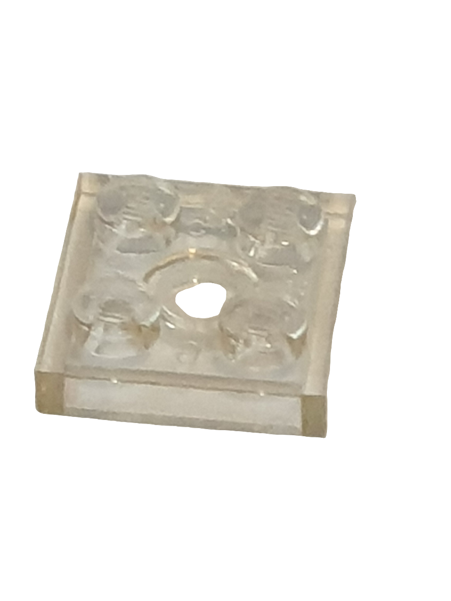 2x2 Platte transparent weiß trans clear