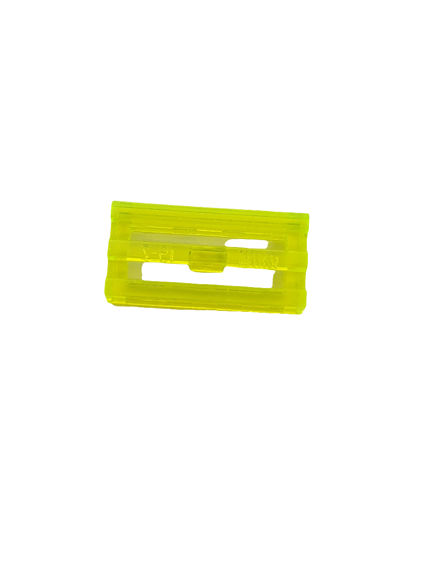 1x2 Gitterfliese Grille mit Nut transparent neongrün