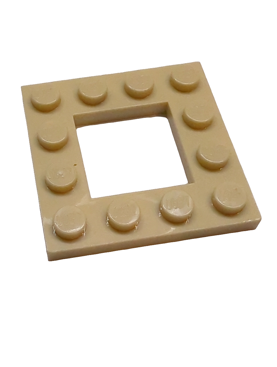 NEU Platte modifiziert 4 x 4 mit 2 x 2 Ausschnitt beige