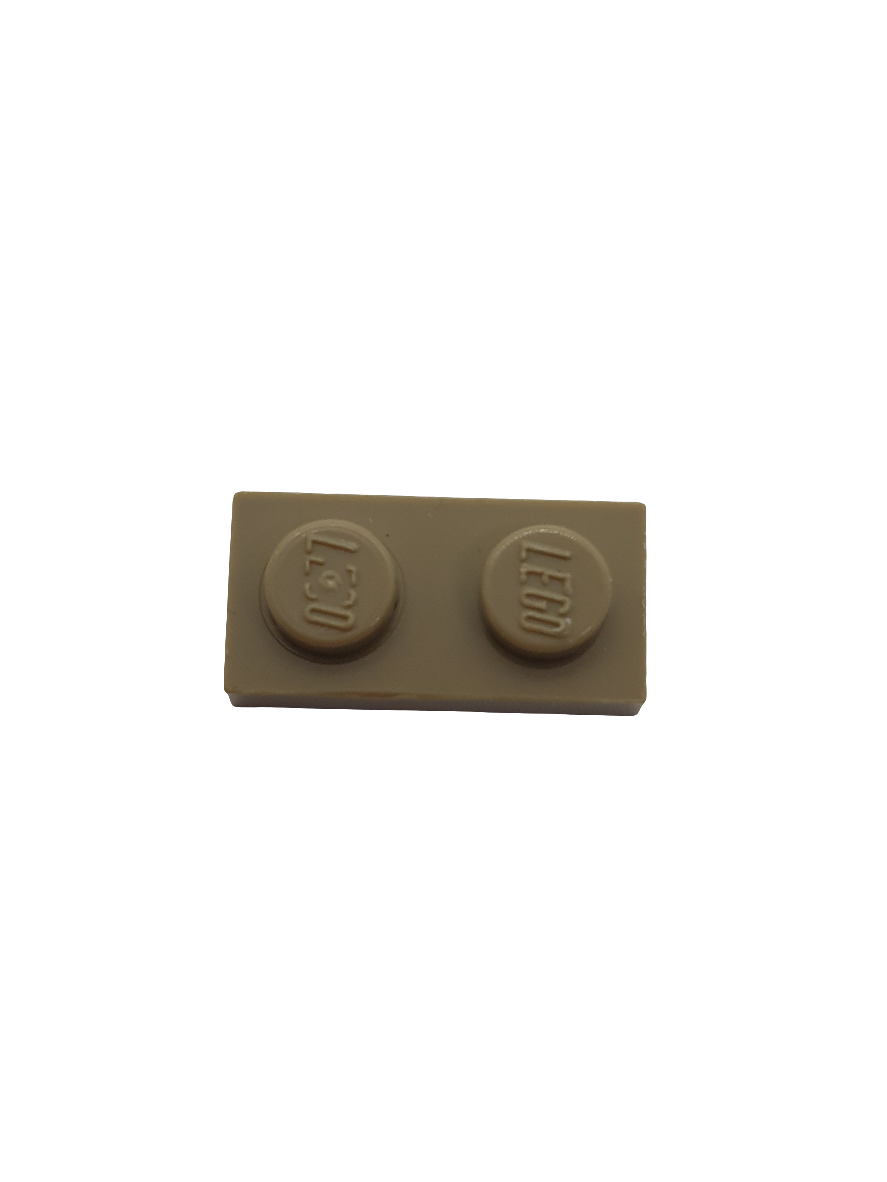 NEU Platte 1 x 2 dunkelbeige