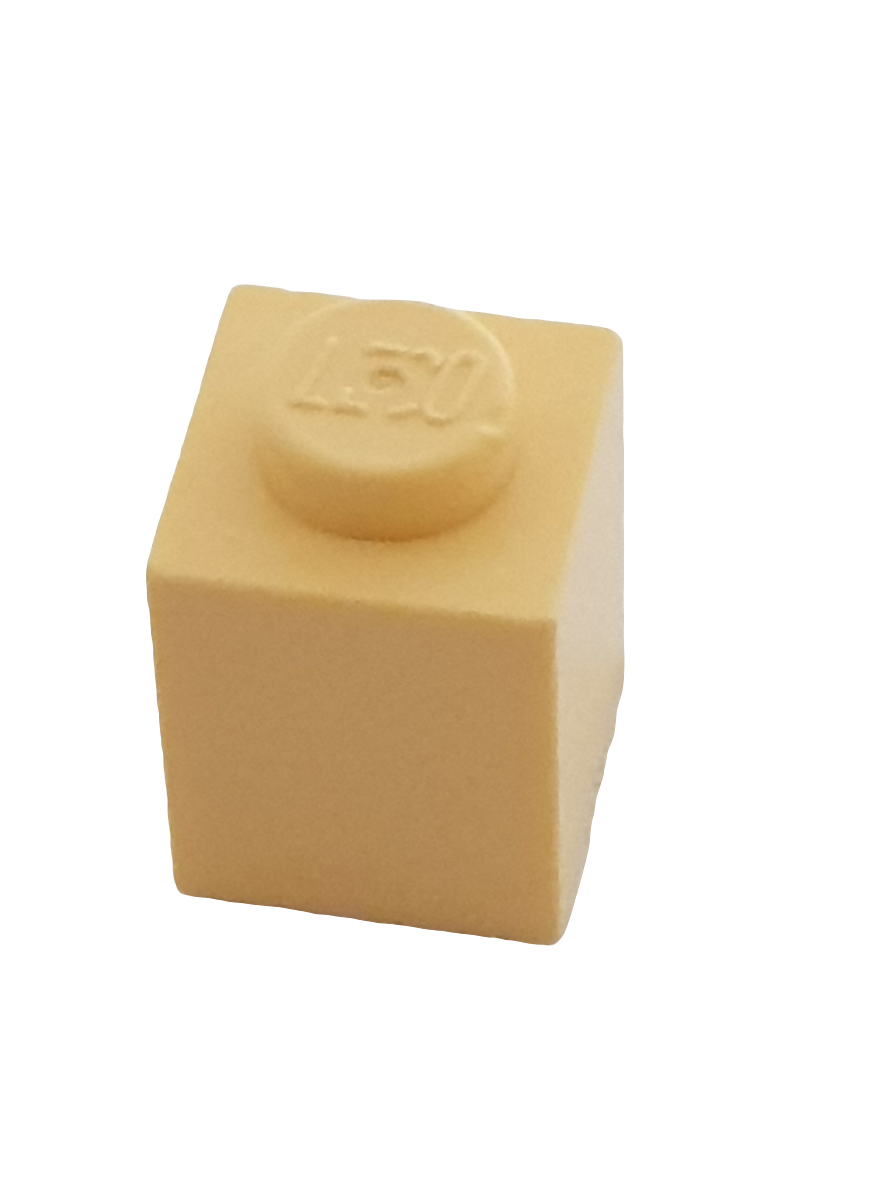 NEU Stein 1 x 1 hellgelb