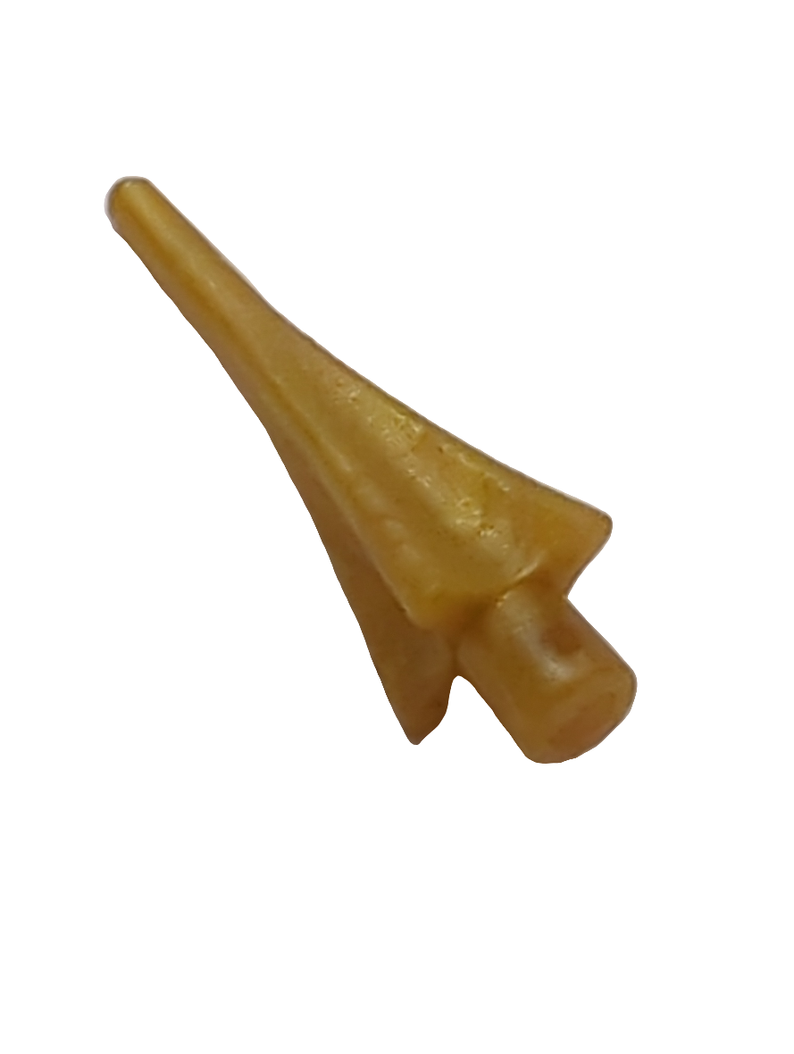 NEU Minifigur, Waffenspeerspitze mit Flossen pearlgold