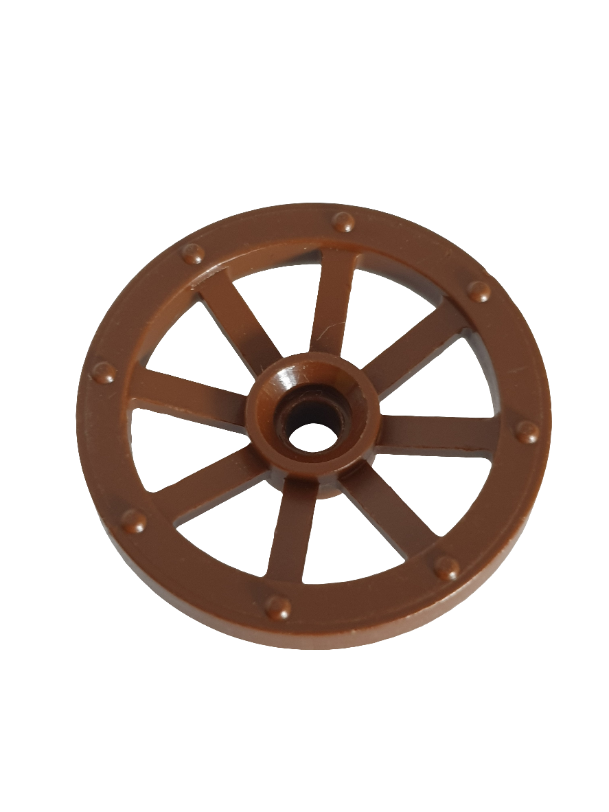 Kutschenrad Wagenrad Ø27 - 27mm altbraun
