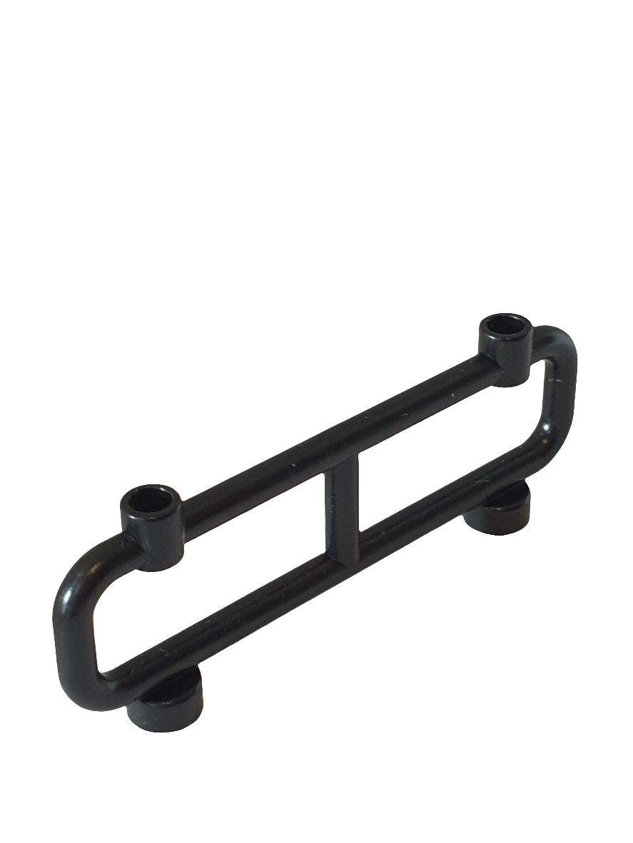 1x8x2 Zaun/Balustrade schwarz black