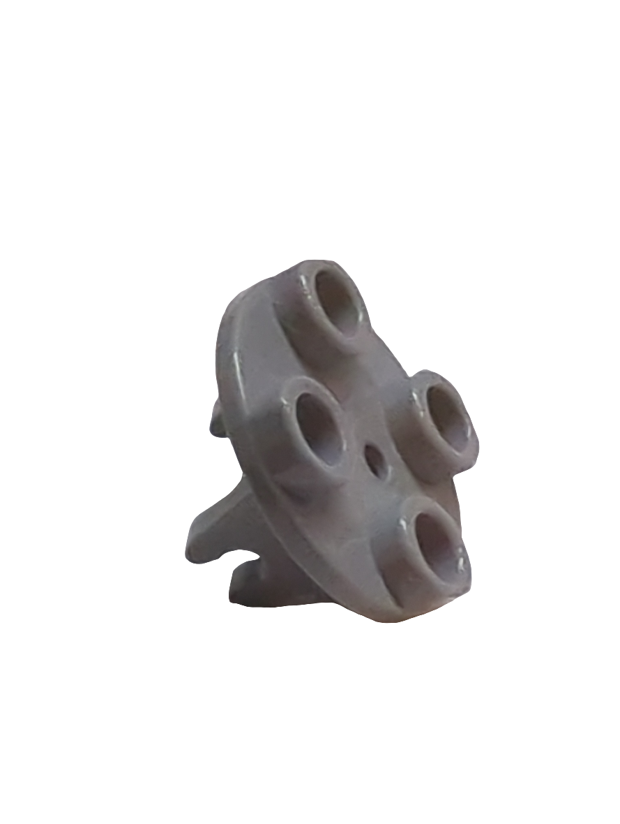 NEU Platte, rund 2 x 2 dünn mit Radhalter neuhellgrau