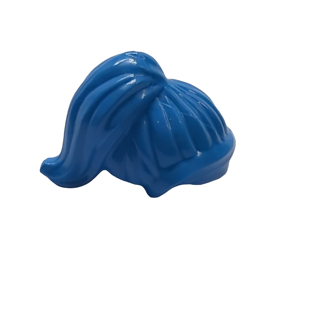 NEU Minifigure, Hair Female Ponytail and Swept Sideways Fringe dunkelazur dark azure