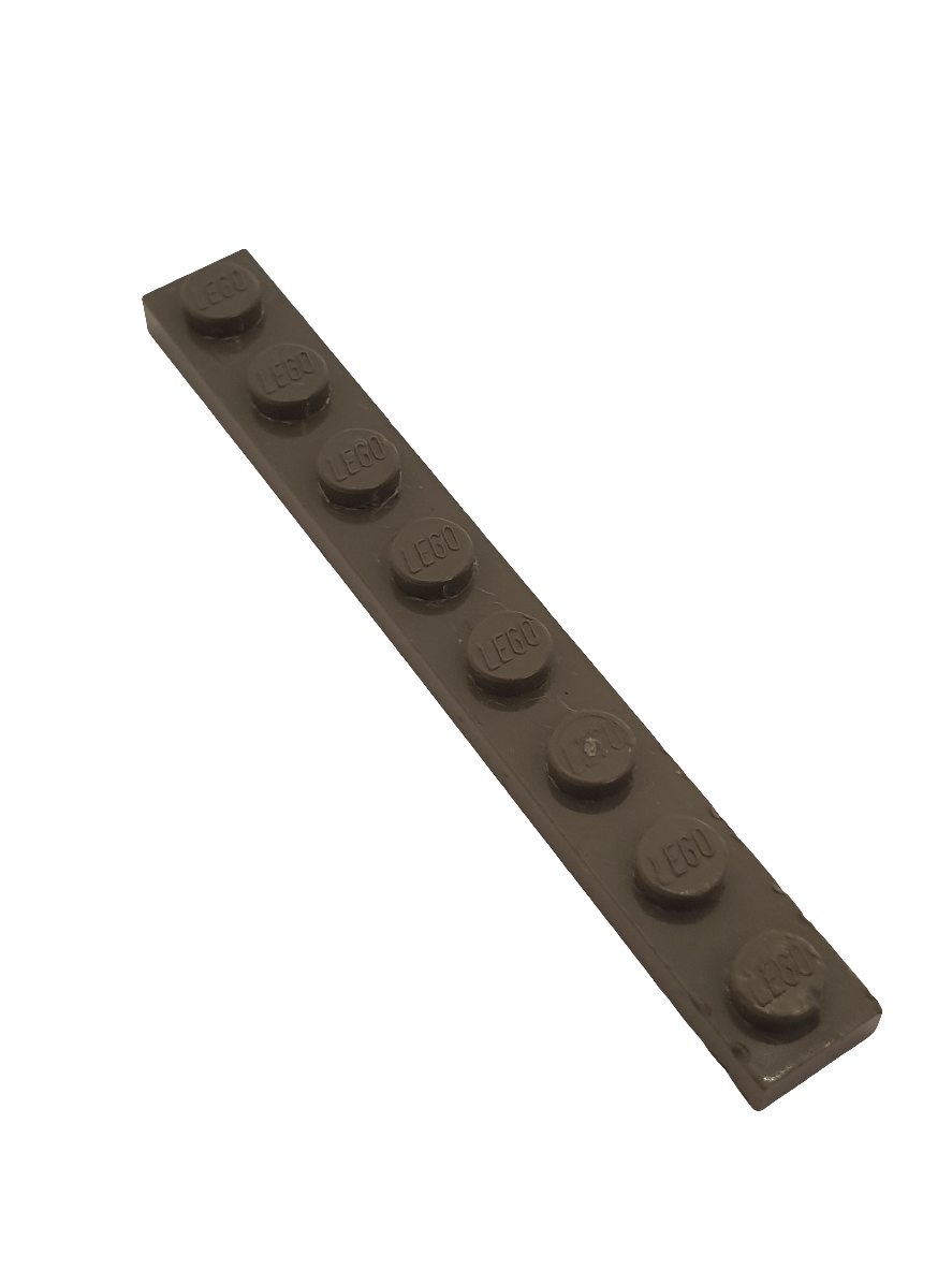 1x8 Platte altdunkelgrau dark gray