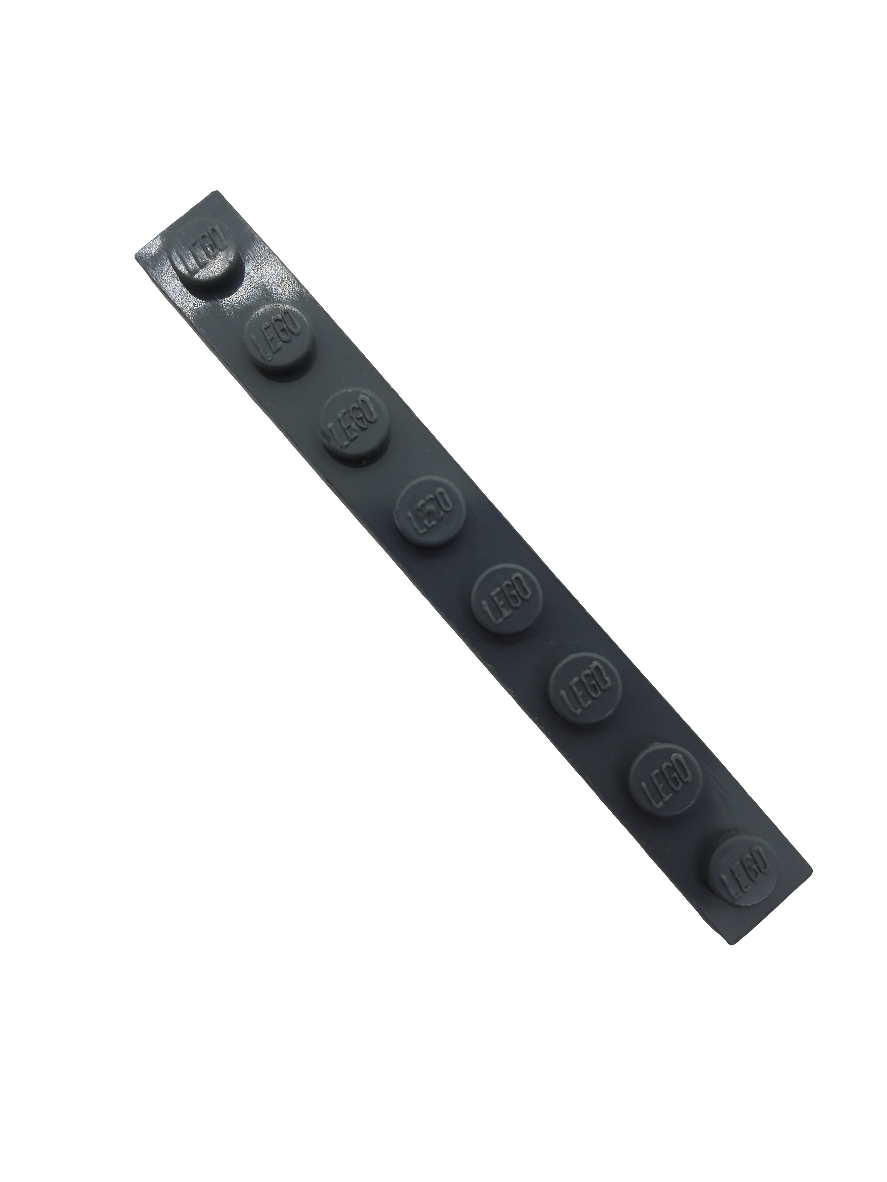 1x8 Platte neudunkelgrau