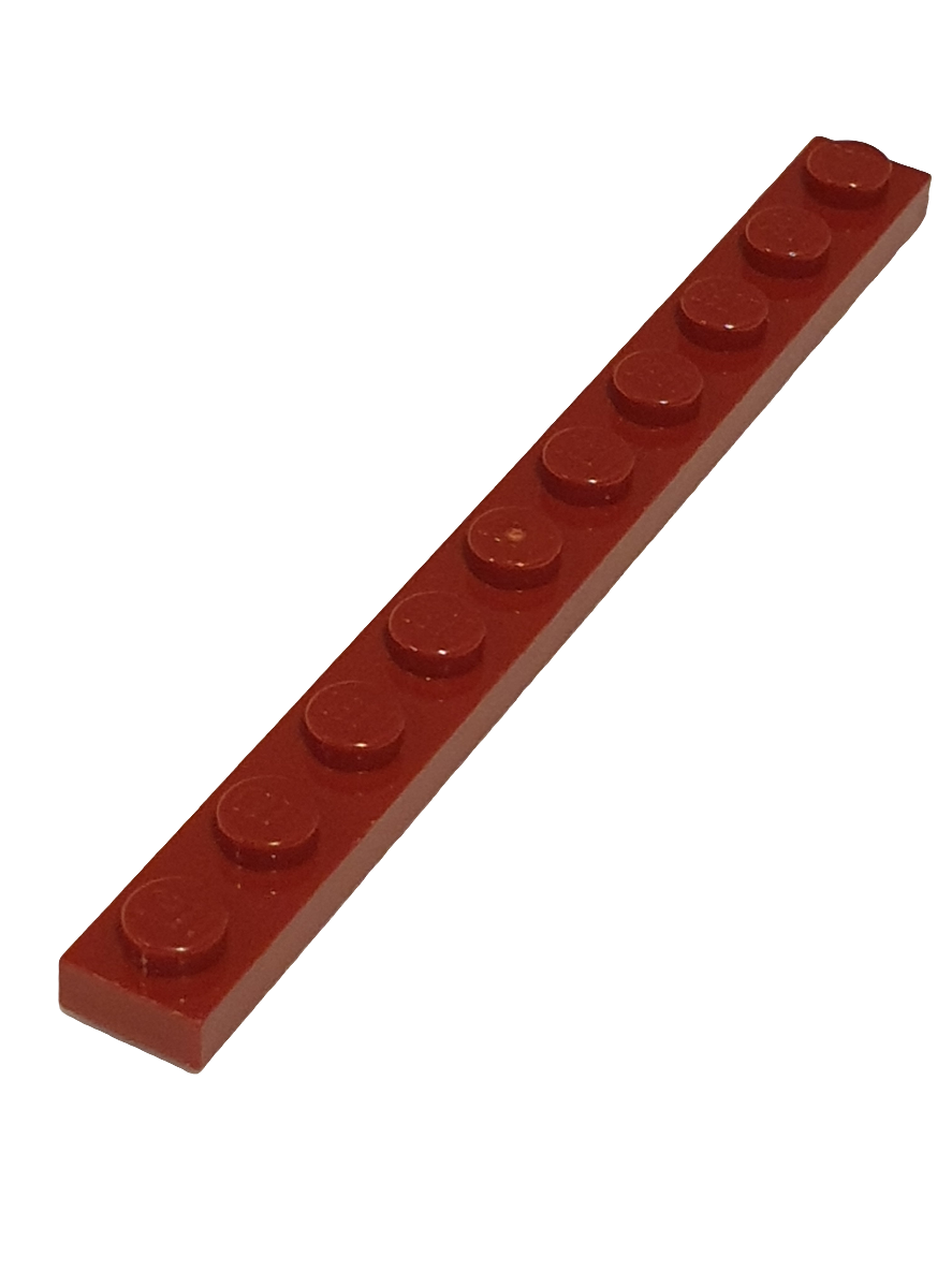 NEU Platte 1 x 10 dunkelrot