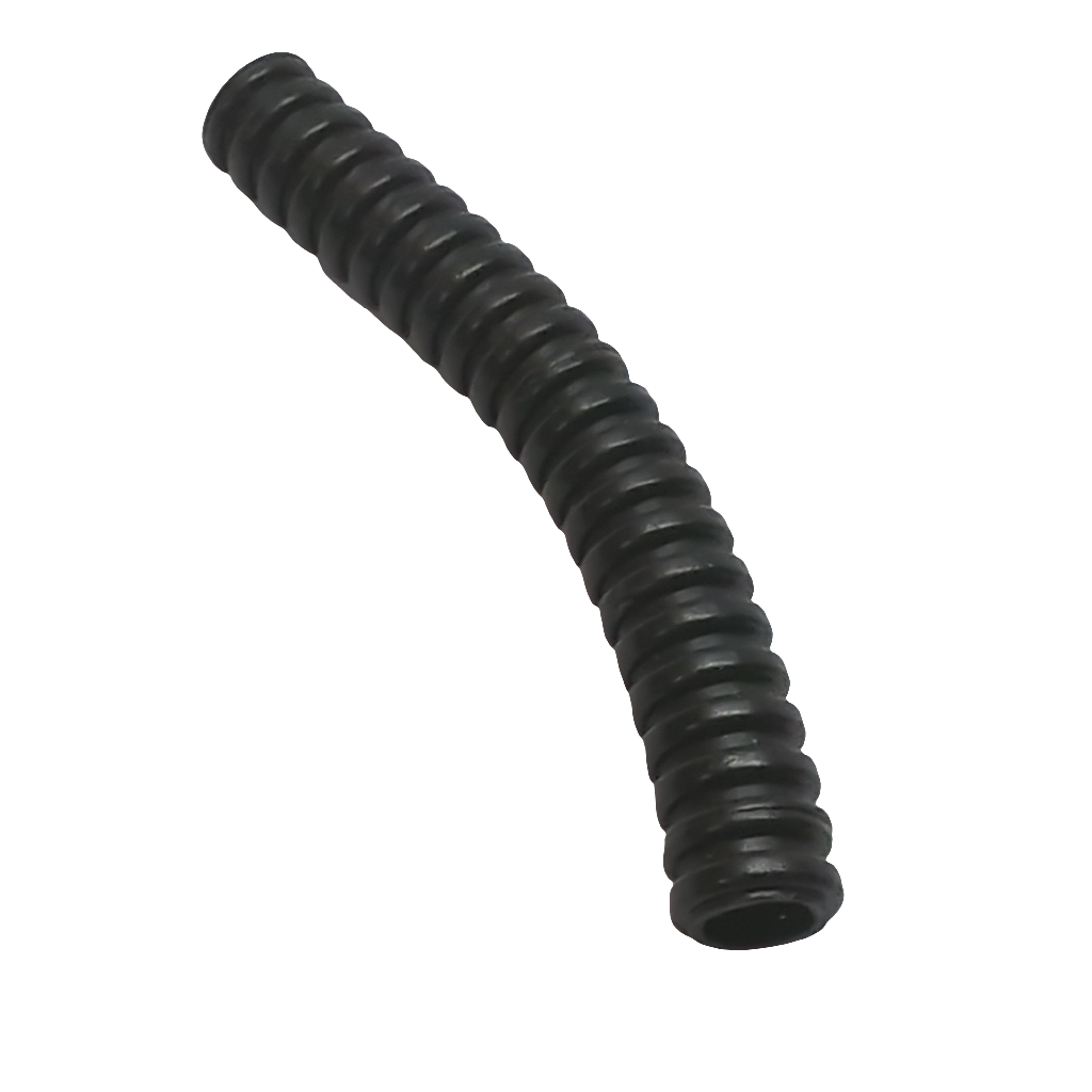 Schlauch geriffelt 7L mit 7mm Durchm. 5,6cm schwarz black