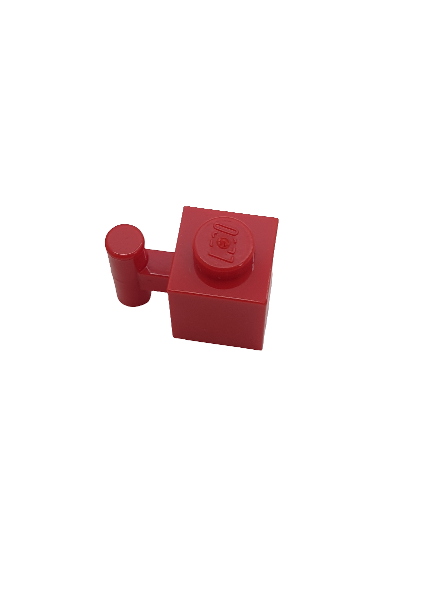 1x1 modifizierter Stein mit Griff rot