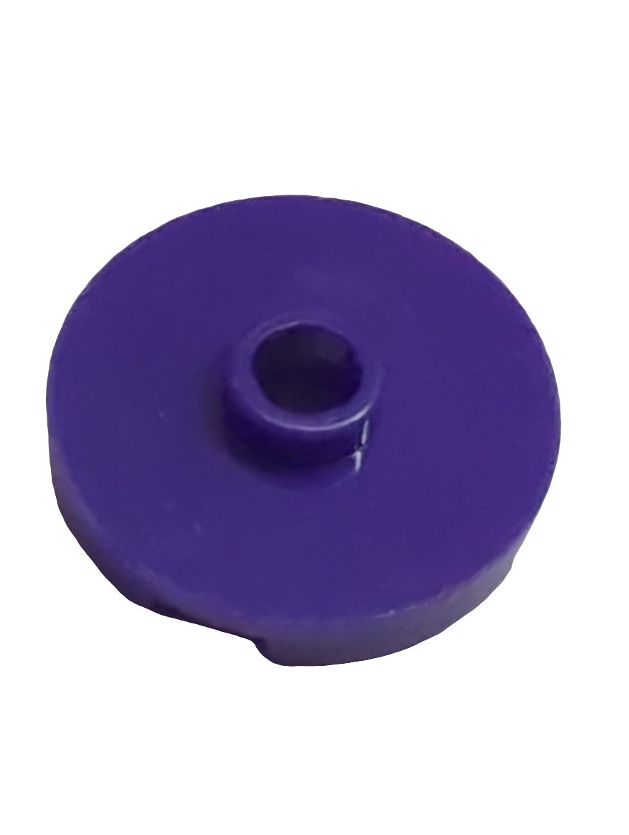 NEU Fliese, rund 2 x 2 mit offener Noppe lila