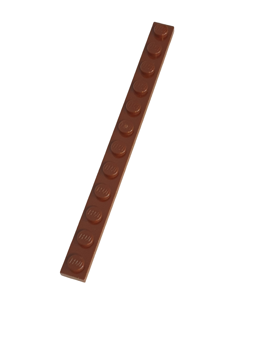 1x12 Platte neubraun reddish brown