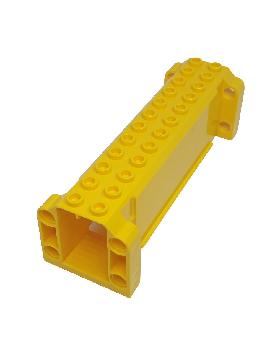 4x12x3 Krankteil / Kranarm, Selektion mit 8 Pinlöchern gelb