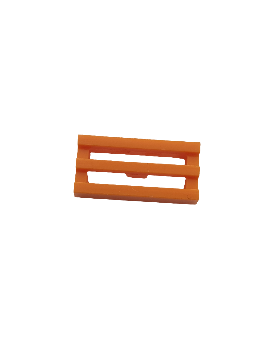 1x2 Gitterfliese Grille mit Nut orange