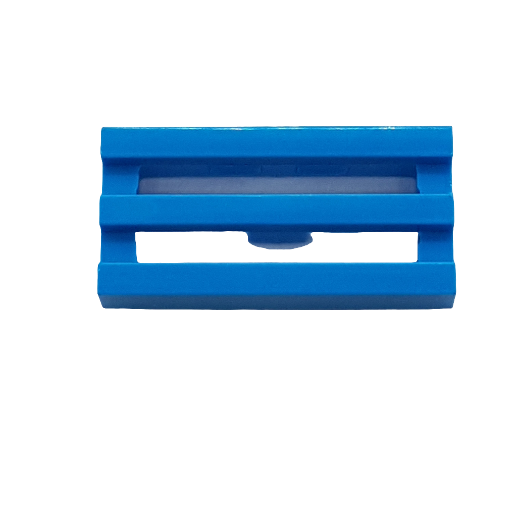 1x2 Gitterfliese Grille mit Nut dunkelazur dark azure