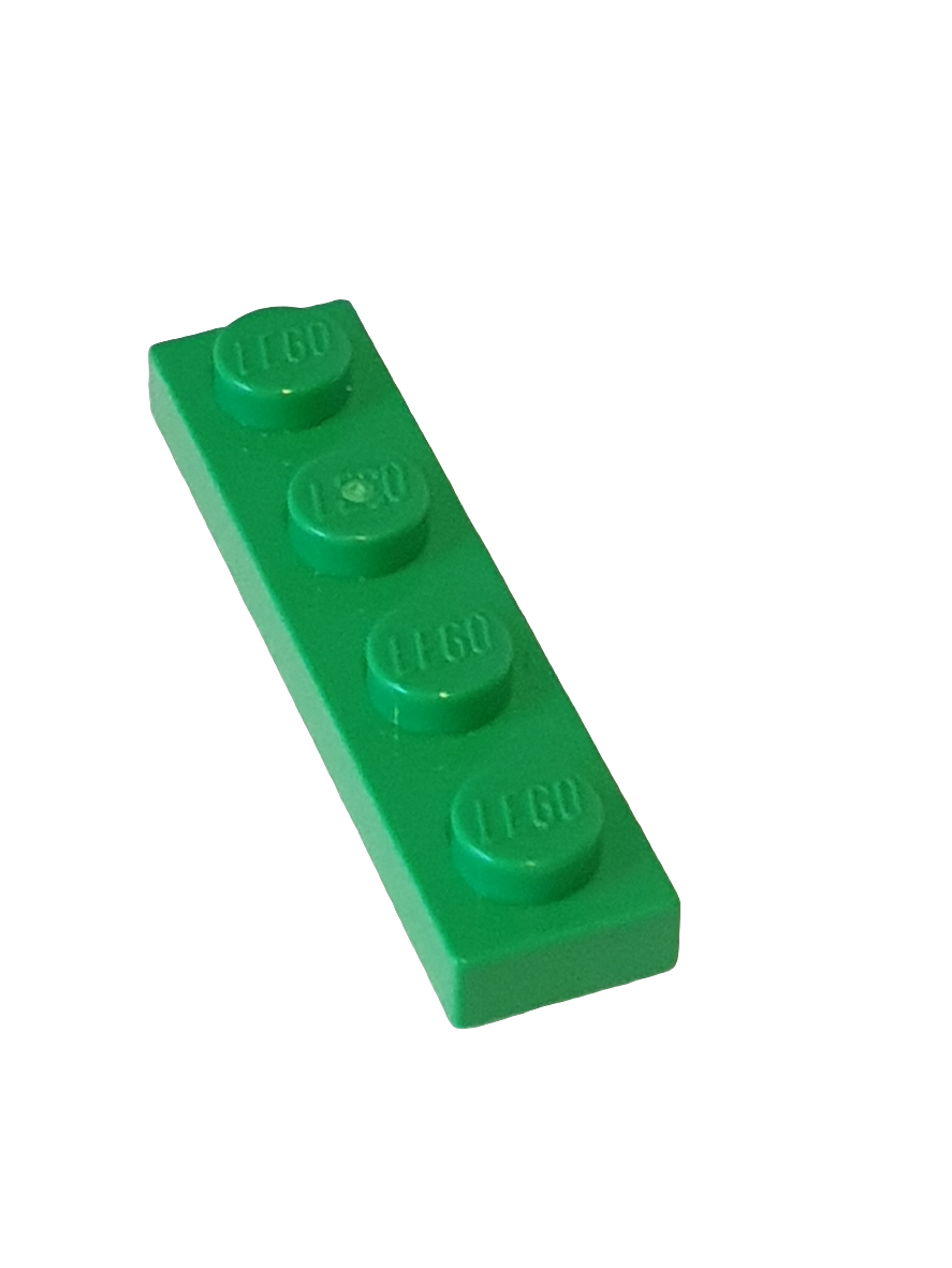 NEU Platte 1 x 4 mediumgrün