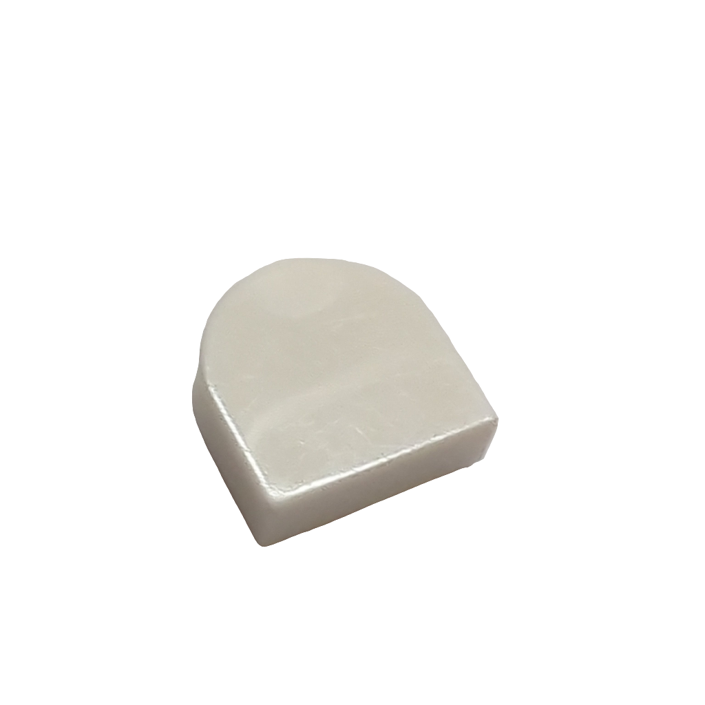 NEU Fliese, Rund 1 x 1 Halbkreis verlängert weiss