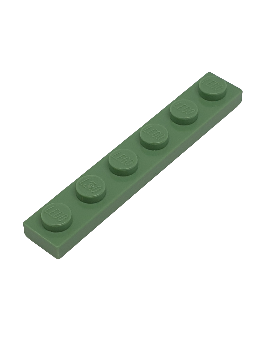 1x6 Platte sandgrün