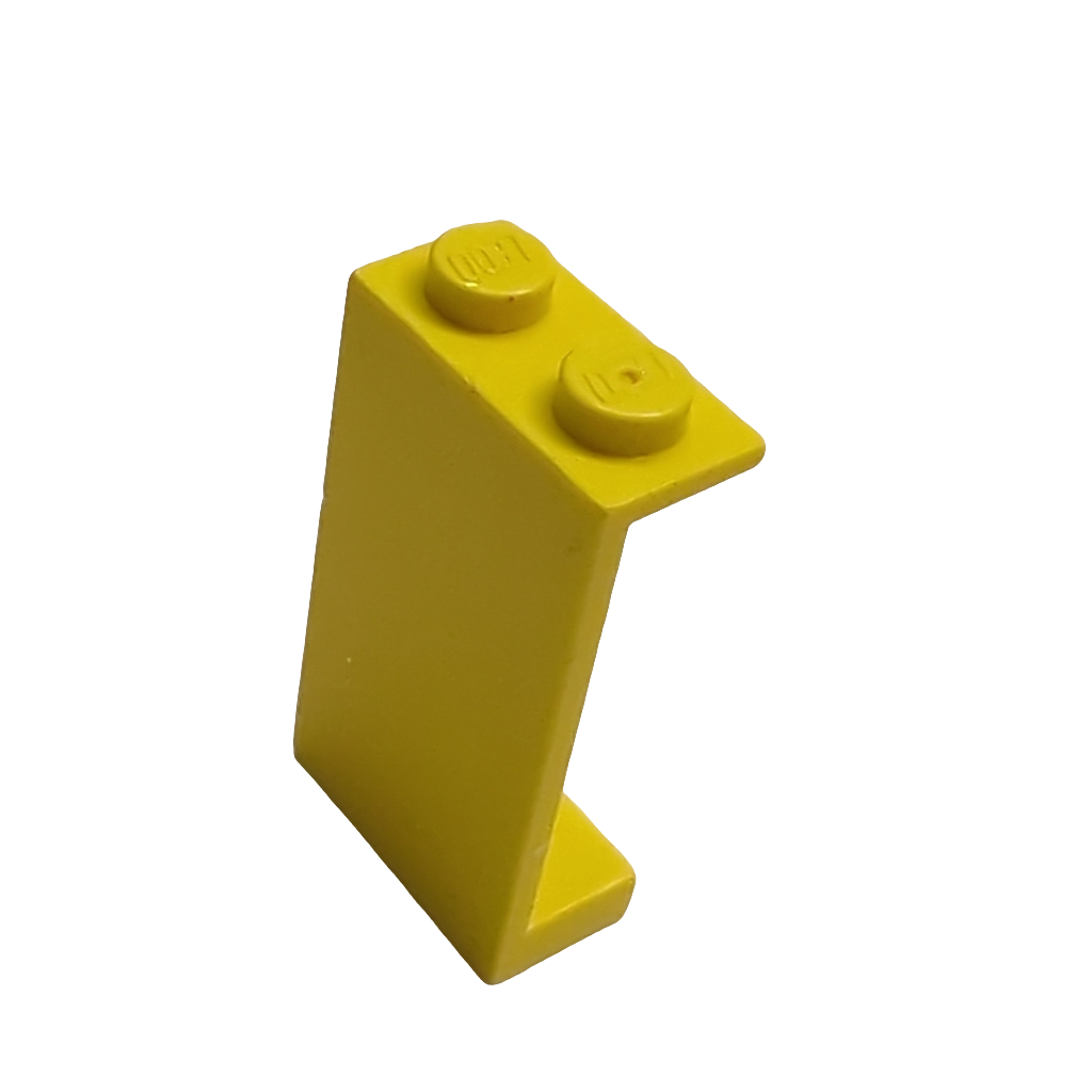 1x2x3 Wandelement / Paneel ohne Seitenstützen geschlossene Noppen gelb yellow