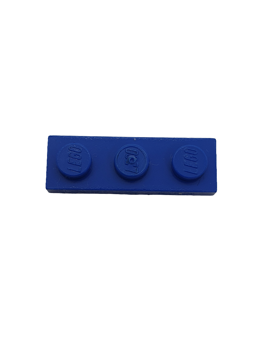 1x3 Platte blau