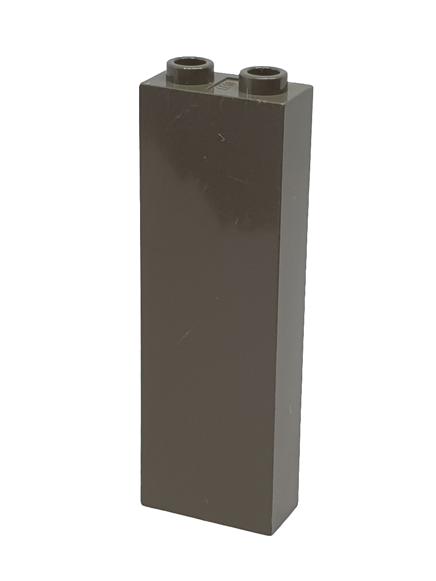 1x2x5 Stein/Wand mit Noppenhalter innen altdunkelgrau dark gray