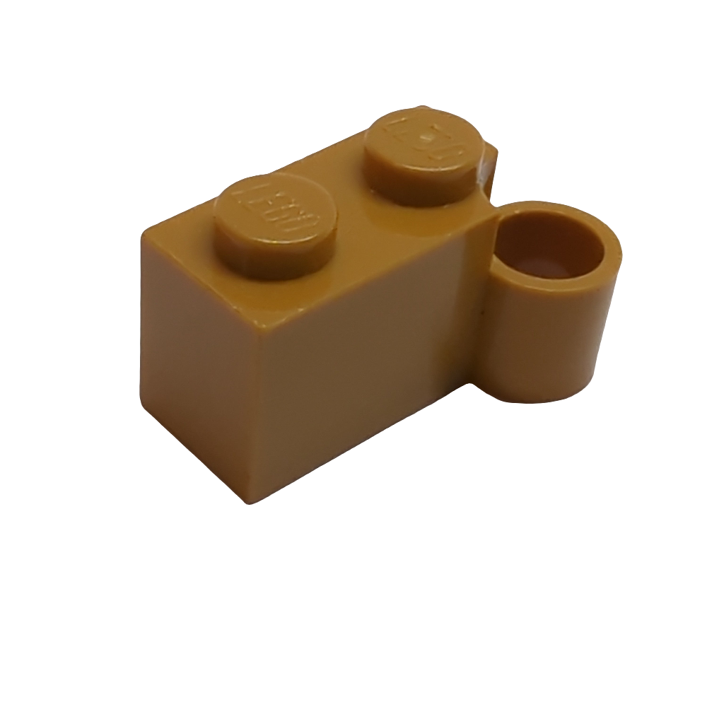 1x4 Scharnierstein Unterteil BASIS Drehgelenk nougat medium nougat