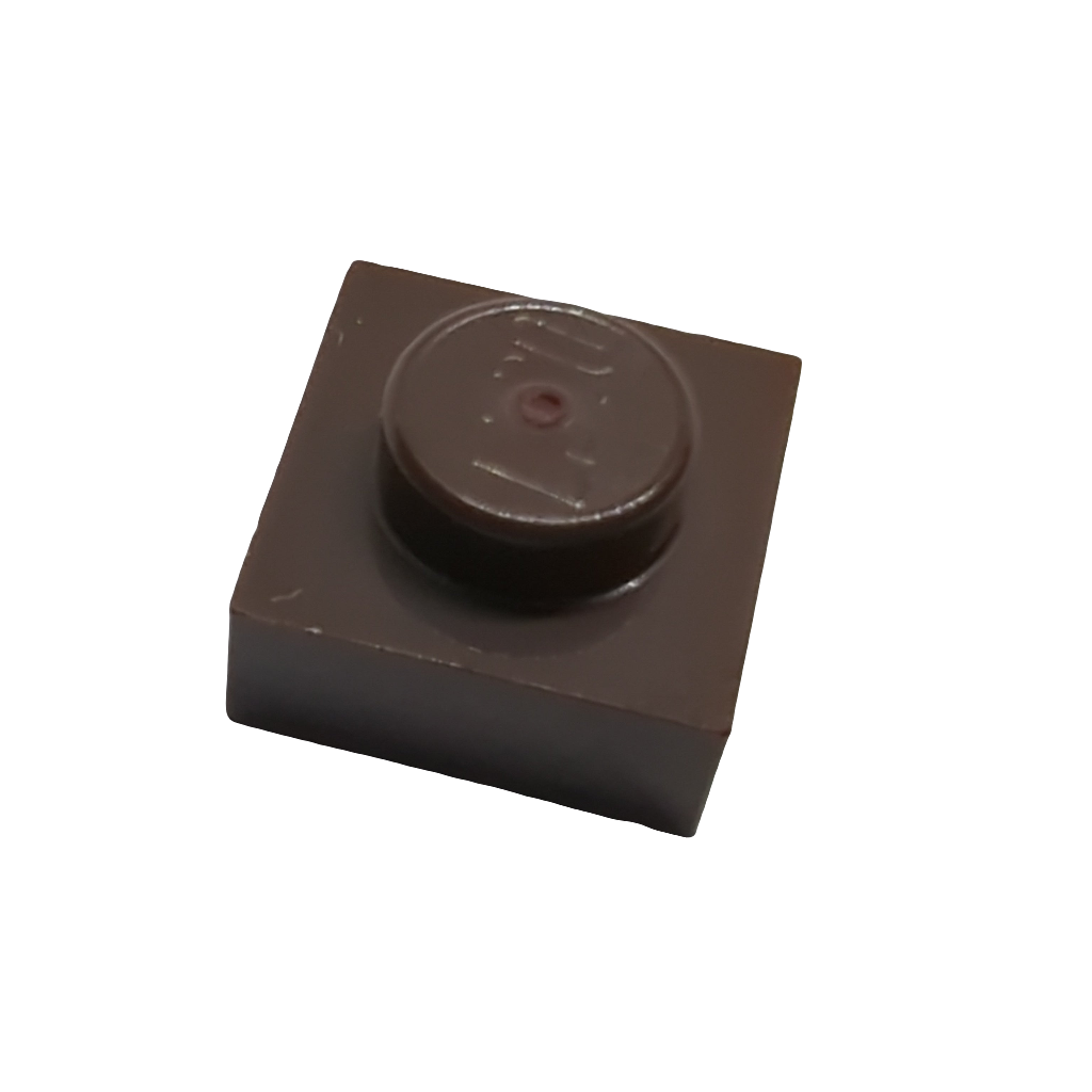 NEU Platte 1 x 1 dunkelbraun