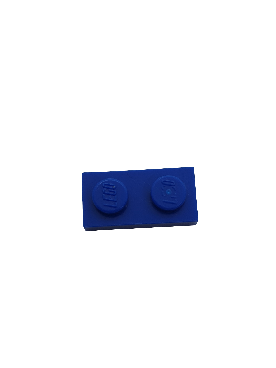 1x2 Platte blau