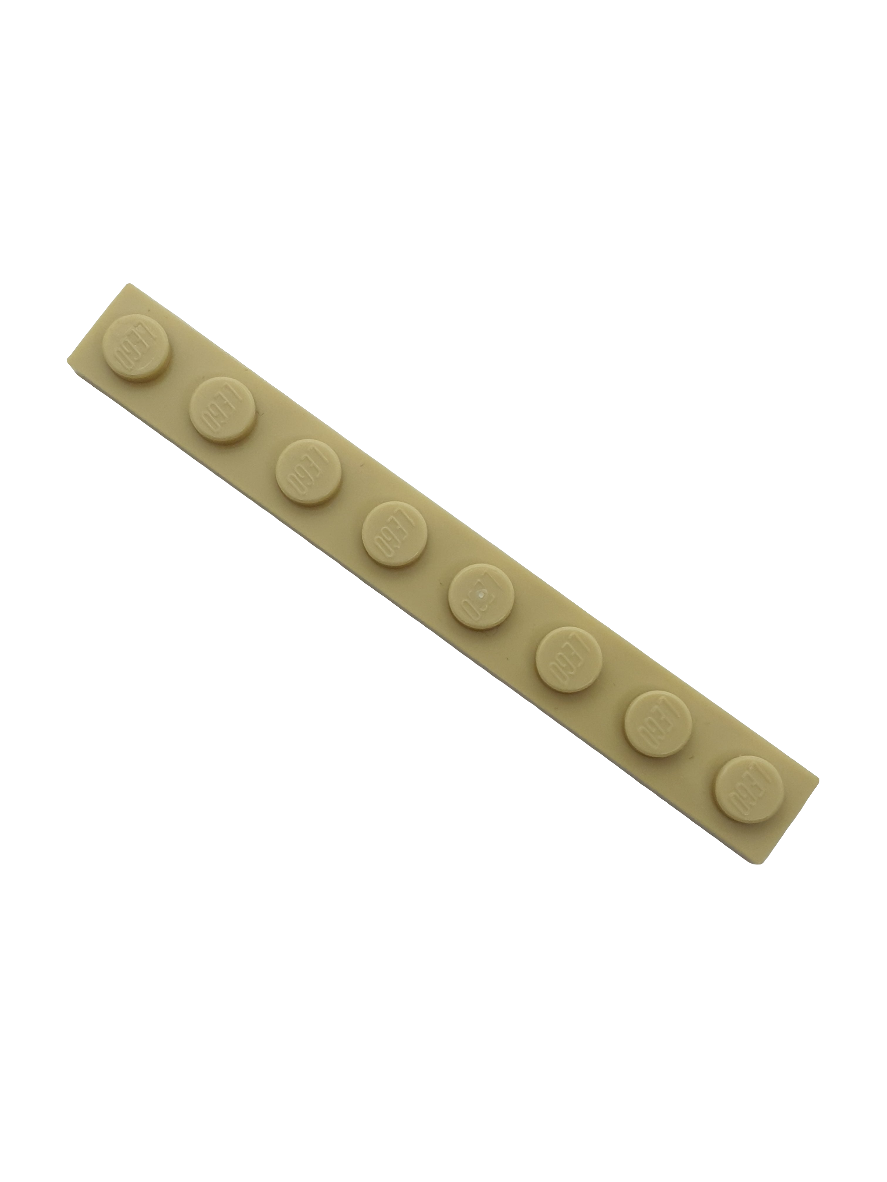 1x8 Platte beige
