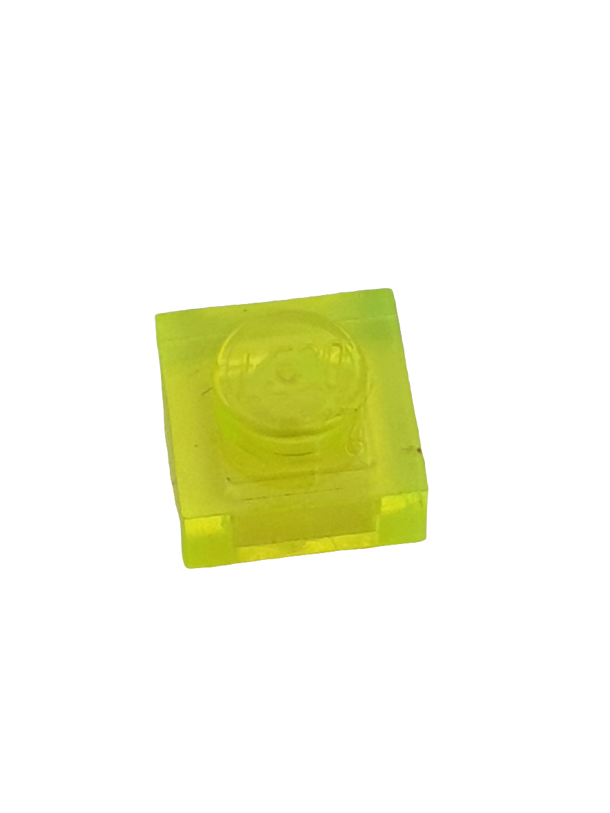 1x1 Platte transparent neongrün