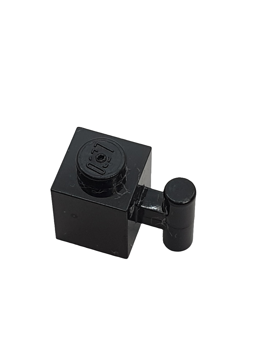 1x1 modifizierter Stein mit Griff schwarz black
