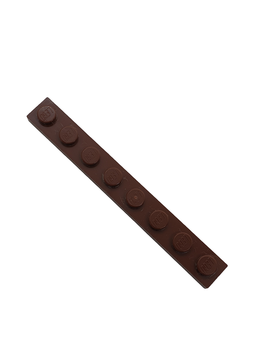1x8 Platte dunkelbraun dark brown