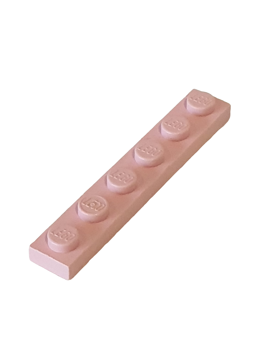1x6 Platte rosa Light Pink