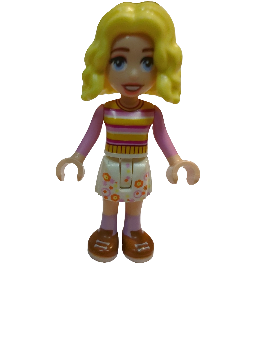 NEU Wednesday Minifigur Enid Sinclair - rosa gestreifter Sweater wed003