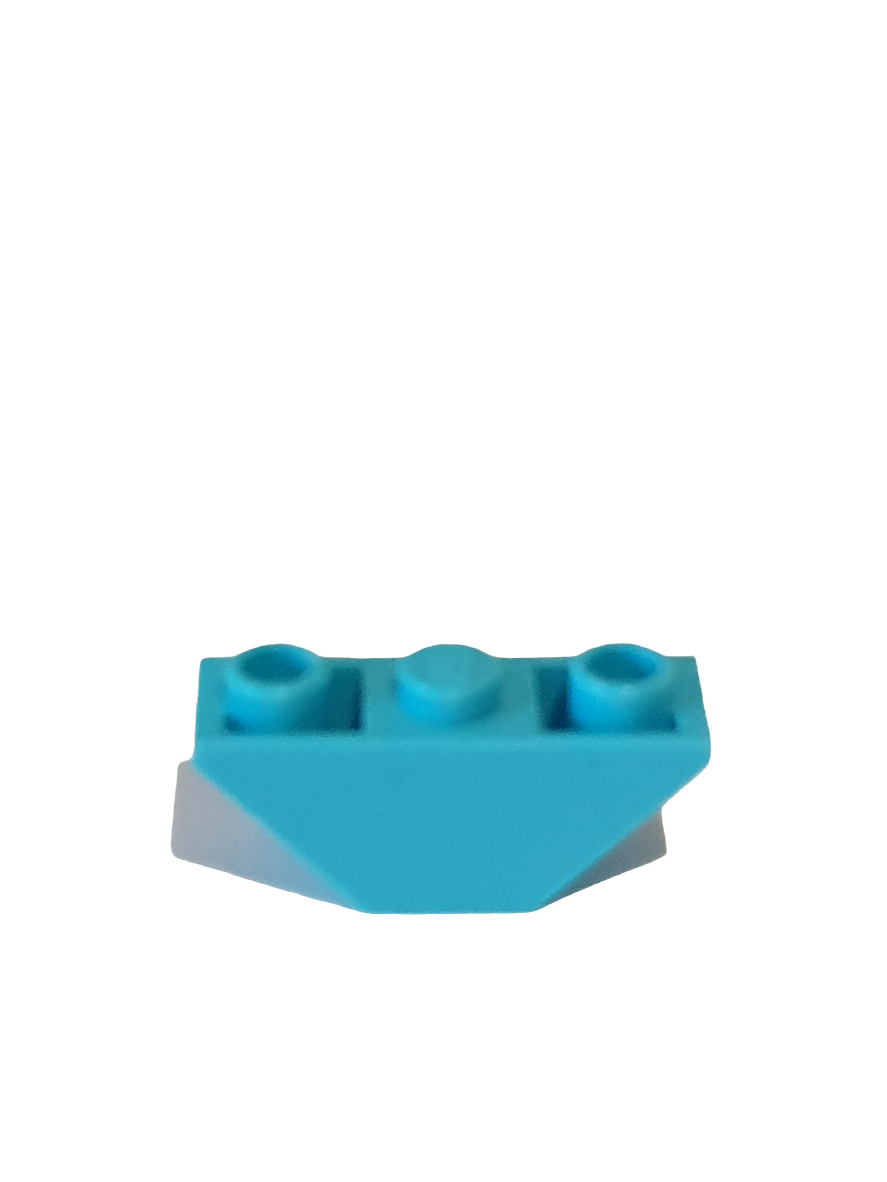 1x3 Doppel Invertstein 45° azur medium azure