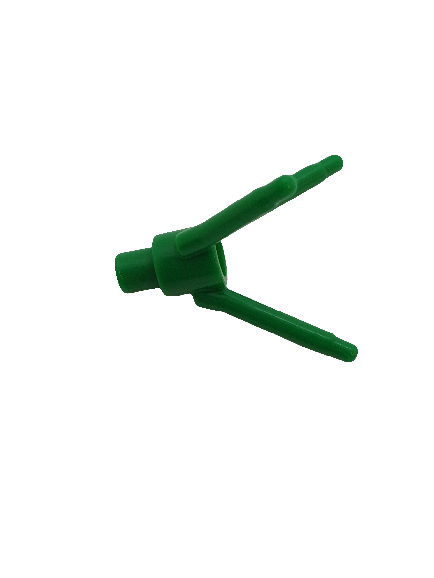 NEU 1 x 1 Blüte Pflanze Stiel 3er mit Noppe unten grün