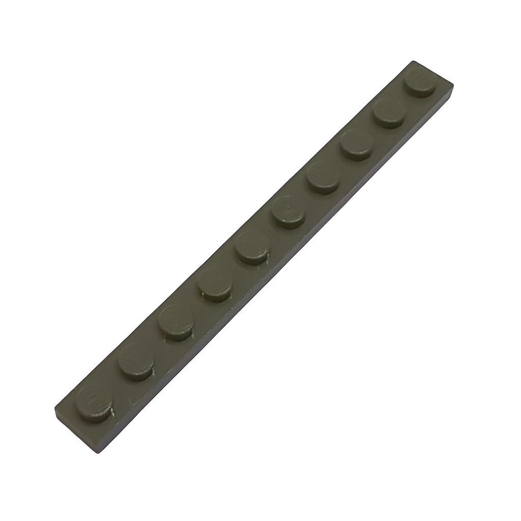 1x10 Platte altdunkelgrau dark gray