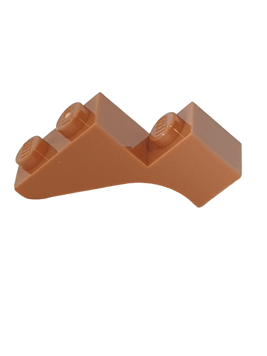 NEU Halbbogenstein mit Stufe 1 x 3 x 2 nougat (medium)