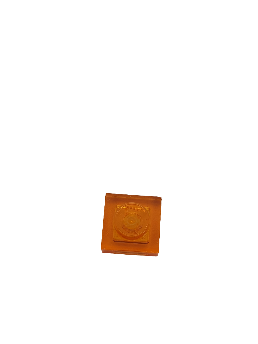 NEU Platte 1 x 1 transparent orange