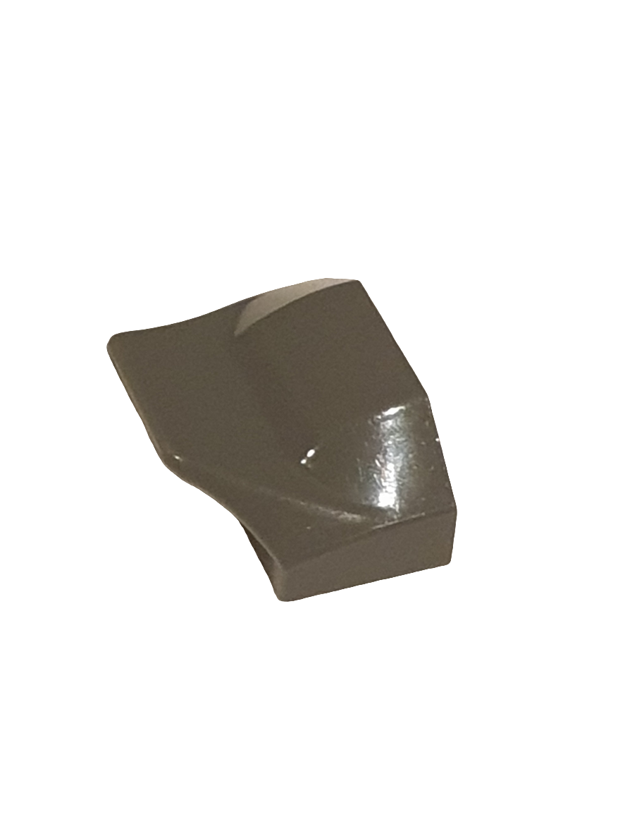 1x3x2/3 Dachstein Flügelende keine Noppen neudunkelgrau