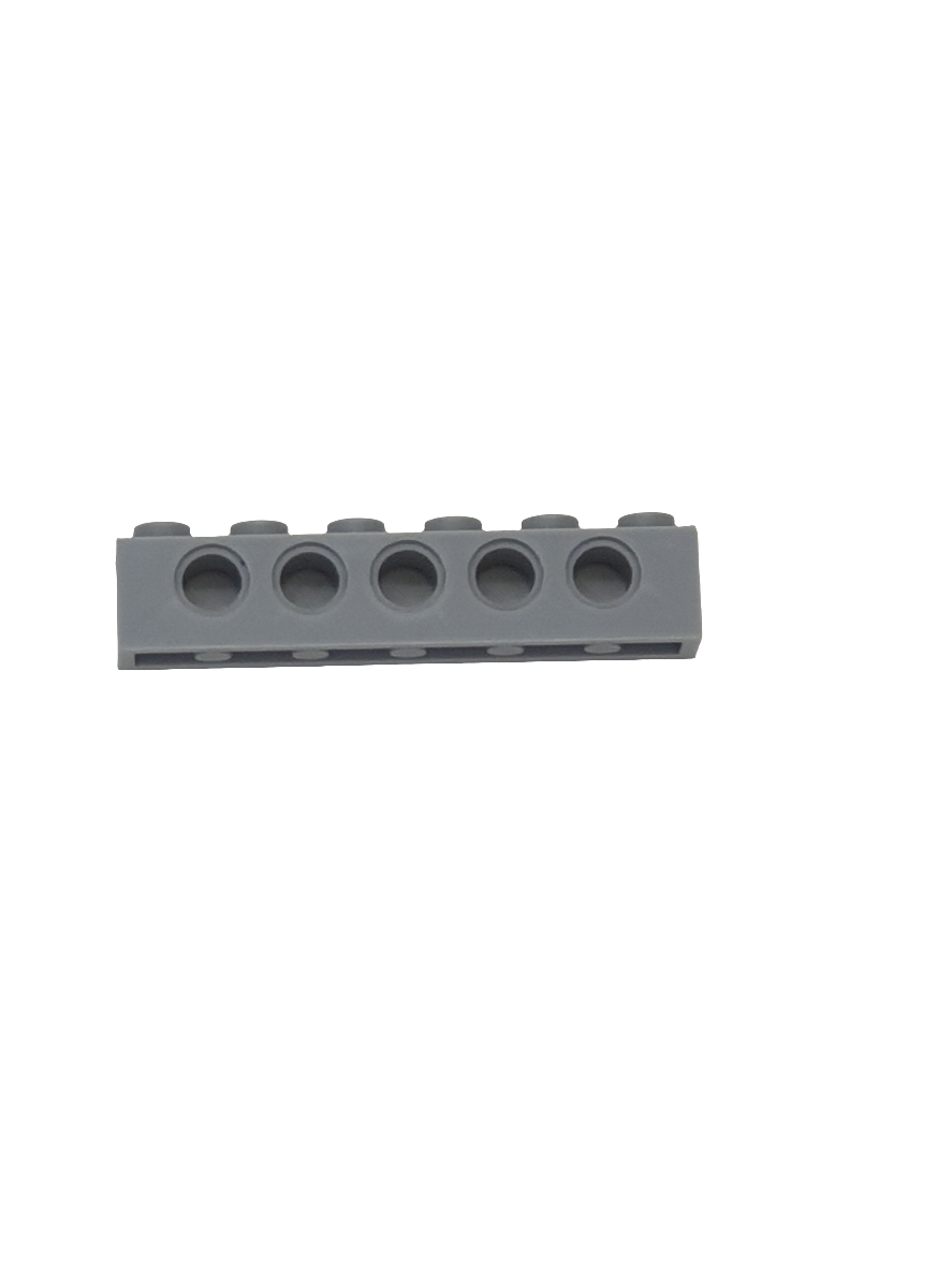 NEU Technik, Stein 1 x 6 mit Pinlöchern neuhellgrau