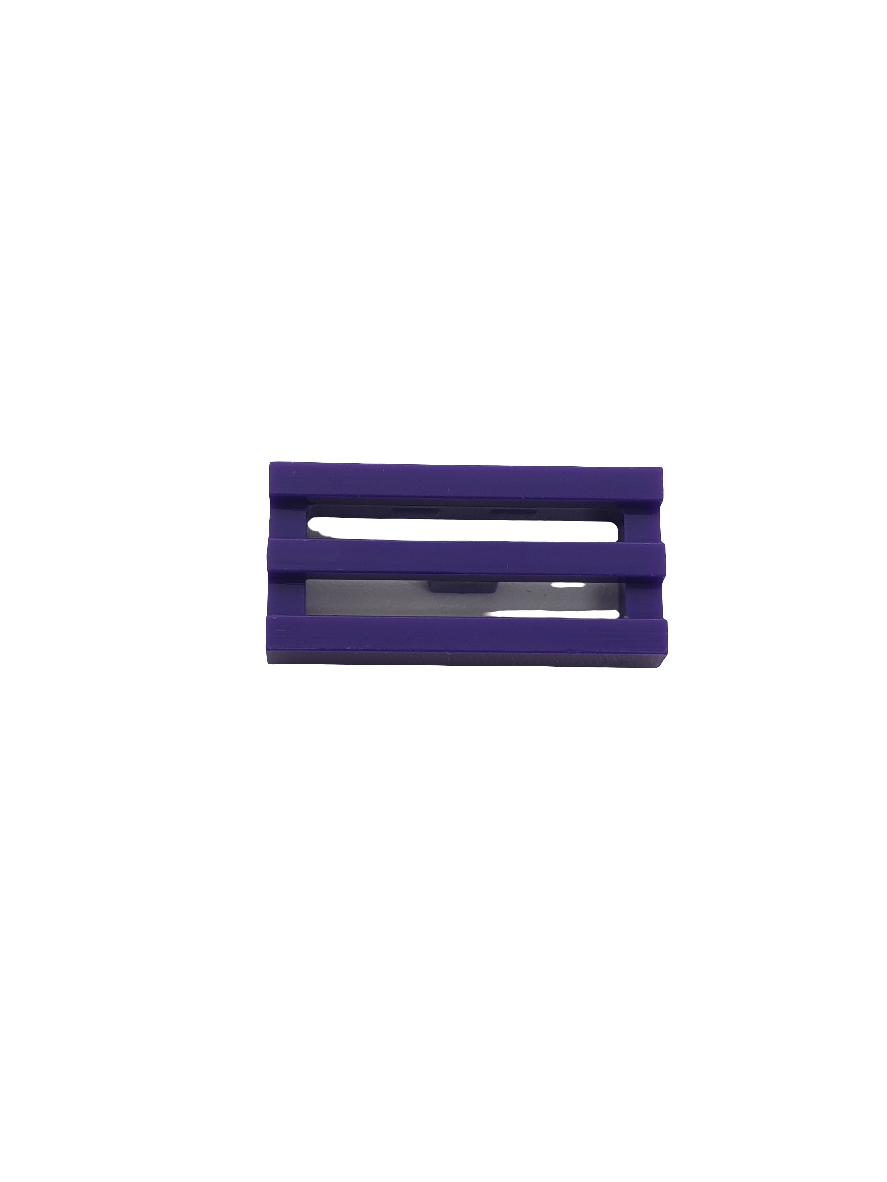 1x2 Gitterfliese Grille mit Nut lila dark purple