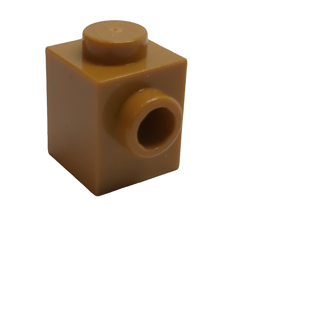 1x1 modifizierter Stein mit Noppe nougat medium nougat