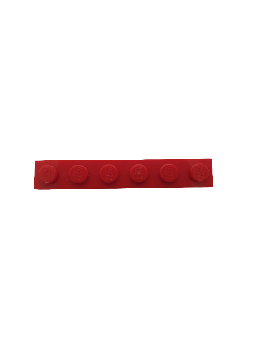 NEU Platte 1 x 6 rot