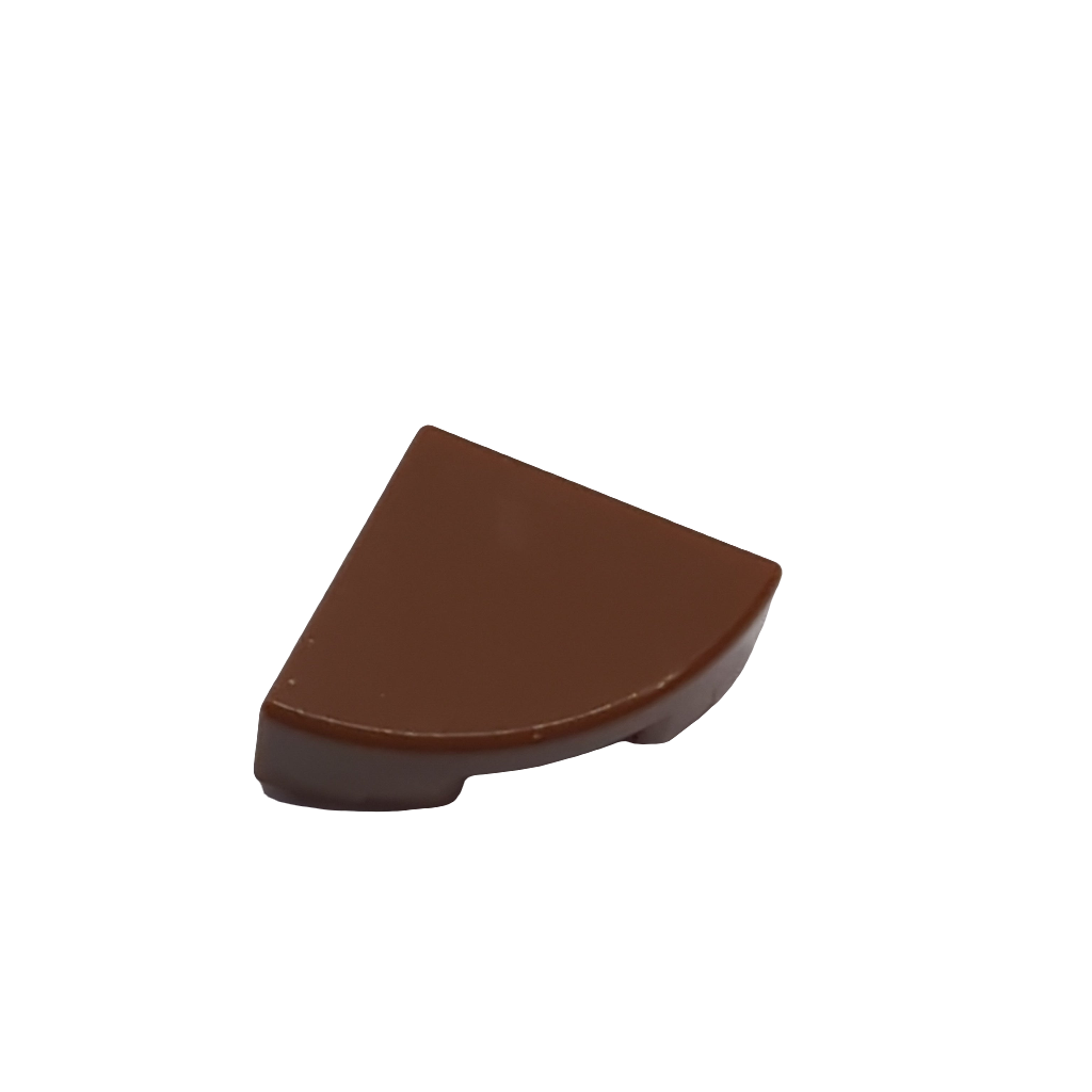 NEU Fliese, Rund 1 x 1 Viertel neubraun