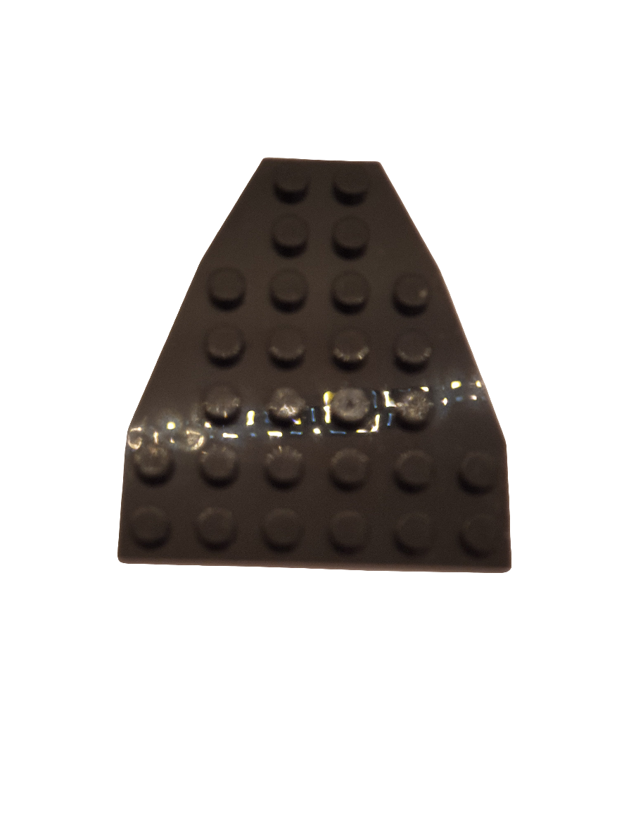 6x7 Flügelplatte/Boots-Bogen-Platte schwarz black