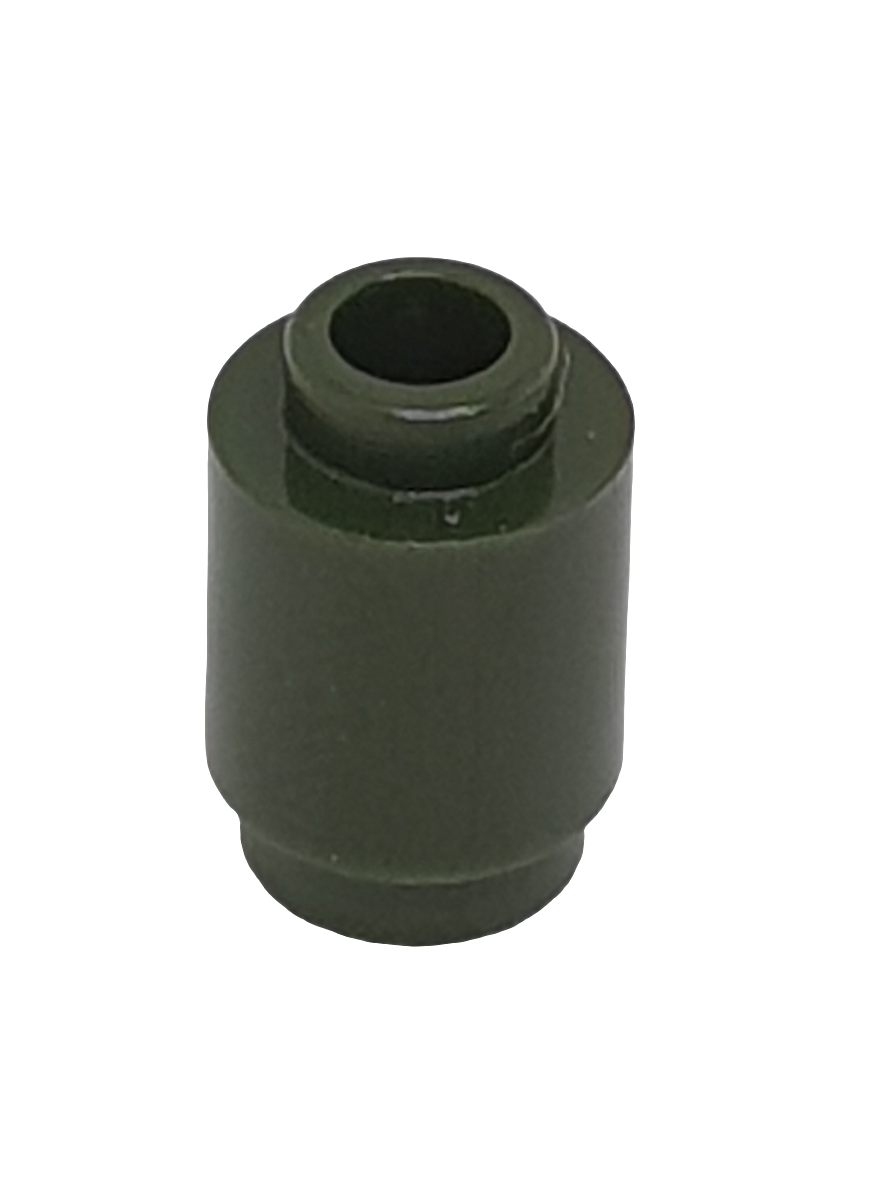 1x1 Rundstein dunkelgrün